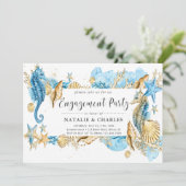 Invitation Mariage d'été de mer et de plage (Debout devant)