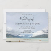 Invitation Mariage d'été de montagne moderne (Devant)