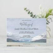 Invitation Mariage d'été de montagne moderne (Debout devant)