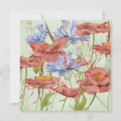 Invitation mariage d'été du pré fleur sauvage (Dos)