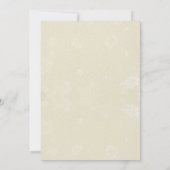 Invitation Mariage d'été du printemps floral (Dos)