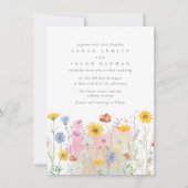 Invitation Mariage d'été fleur sauvage Meadow Spring (Devant)