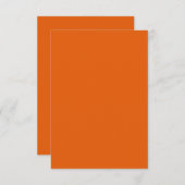 Invitation Mariage d'été fou d'orange (Devant / Derrière)