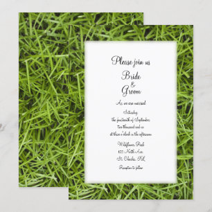 Invitation Mariage d'été Jardin vert