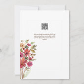 Invitation Mariage d'été joli Fleurs Style romantique (Dos)