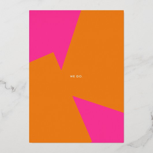 Invitation Mariage d'été moderne (Verso)