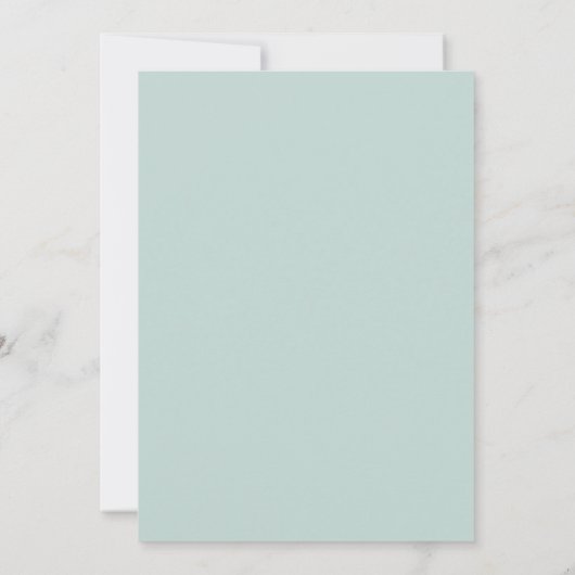 Invitation Mariage d'été monogramme personnalisé sauge vert c (Dos)