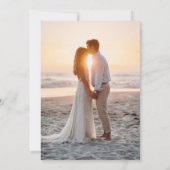 Invitation Mariage d'été Ocean Blue Mariage (Dos)