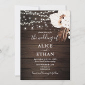 Invitation Mariage d'été Rustique Boho Boho Tropical Fleurs (Devant)