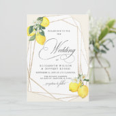 Invitation Mariage d'été Rustique Citrus Boho (Debout devant)