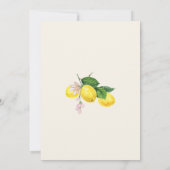 Invitation Mariage d'été Rustique Citrus Boho (Dos)