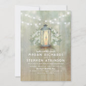Invitation Mariage d'été rustique pour la lanterne et le bébé (Devant)