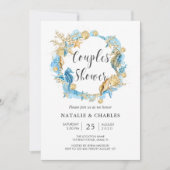 Invitation Mariage d'été Sea & Beach Seahorse Couples Douche (Devant)