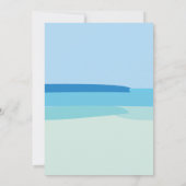 Invitation Mariage d'été sur la plage ensoleillée (Dos)