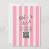 Invitation Mariage d'été Whimsical manuscrit du code QR (Dos)