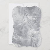 Invitation Mariage d'étincelles noires d'hiver (Dos)