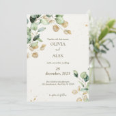 Invitation Mariage d'eucalyptus (Debout devant)