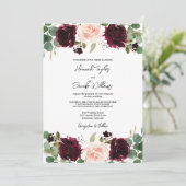 Invitation Mariage d'Eucalyptus de Bourgogne (Debout devant)