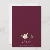 Invitation Mariage d'Eucalyptus de Bourgogne (Dos)