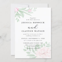 Mariage d'eucalyptus rose rose pâle minimal