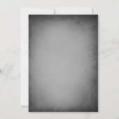 Invitation Mariage d'Halloween de cadre crâne (Dos)