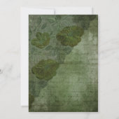 Invitation Mariage d'Halloween de sorcière rustique (Dos)