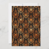 Invitation Mariage d'Halloween en Faux Foil (Dos)