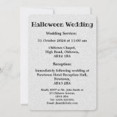 Invitation Mariage d'Halloween gothique personnalisé (Dos)