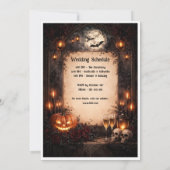 Invitation Mariage d'Halloween inventation. (Dos)