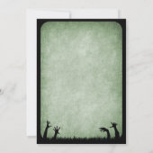 Invitation Mariage d'Halloween Zombie Horreur (Dos)