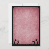 Invitation Mariage d'Halloween Zombie Horreur (Dos)