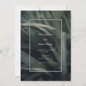 Invitation Mariage d'herbe de printemps rustique (Devant)