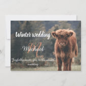 Invitation Mariage d'hiver (Dos)