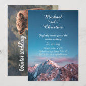 Invitation Mariage d'hiver (Devant / Derrière)