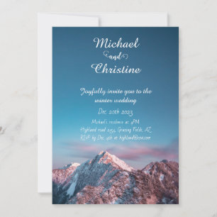 Invitation Mariage d'hiver