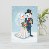 Invitation Mariage d'hiver (Debout devant)