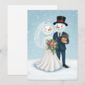 Invitation Mariage d'hiver (Devant / Derrière)