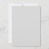Invitation Mariage d'Hiver Bleu Cobalt Vif (Dos)