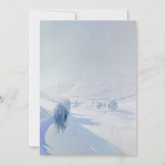 Invitation Mariage d'hiver classique classique classique (Dos)