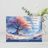 Invitation Mariage d'hiver dans l'arbre magique (Debout devant)
