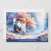 Invitation Mariage d'hiver dans l'arbre magique (Dos)