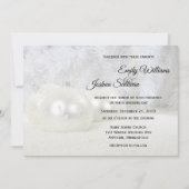 Invitation Mariage d'hiver de Noël blanc (Devant)