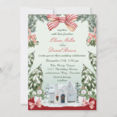 Invitation Mariage d'hiver de Noël élégant (Devant)