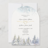 Invitation Mariage d'hiver de Pine Tree (Devant)