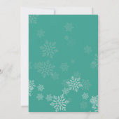 Invitation Mariage d'hiver élégant (Dos)