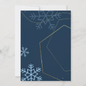 Invitation Mariage d'hiver élégant (Dos)