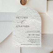 Invitation Mariage d'hiver élégant blanc 