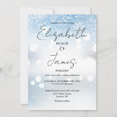 Invitation Mariage d'hiver élégant et tout compris (Devant)
