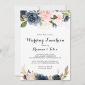 Invitation Mariage d'hiver Fête des mariées de déjeuner (Devant)