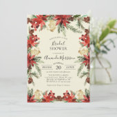 Invitation  Mariage d'hiver Fête des mariées de Noël (Debout devant)